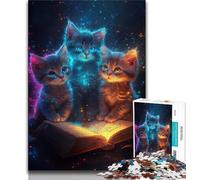 Puzzle da 1000 pezzi per adolescenti Magic Kitten 1000 pezzi per adolescenti interazione genitore-figlio dai 14 anni in su (26x38cm)
