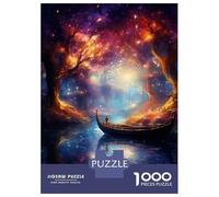 Puzzle Da 1000 Pezzi Per Adolescenti Magical Forest Boat Ride Puzzle Giocattolo Decorazione Da Parete Vacanza A Casa Regali Per Passare Il Tempo Per Amici E Familiari 52x38cm/1000pcs