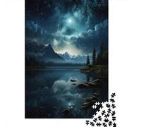 Puzzle Da 1000 Pezzi Per Adolescenti Magical Night Sky Reflections Puzzle Per Adulti Giochi Rilassanti Decorazione Per La Casa Gioco Stimolante Regali 52x38cm/1000pcs