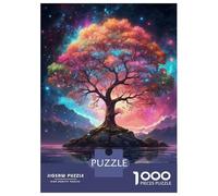 Puzzle Da 1000 Pezzi Per Adolescenti Magical Tree in A Starry Night Puzzle Per Adulti Giocattoli Antistress Sfida Difficile Impegnativo Da Completare 38x26cm/1000pcs