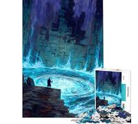 Puzzle da 1000 pezzi per adolescenti mago al portale magico puzzle per adulti giochi divertenti difficile ideale per compleanni e Natale (dimensioni 38x26cm)