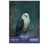 Puzzle Da 1000 Pezzi Per Adolescenti Majestic Bald Eagle Puzzle Per Adulti Giochi Rilassanti Vacanza A Casa Passatempo Impegnativo Da Completare 70x50cm/1000pcs