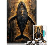 Puzzle da 1000 pezzi per adolescenti, Majestic Fantasy Whale, puzzle da 1000 pezzi, giocattolo educativo antistress, regalo per amici e familiari (dimensioni 75x50cm)