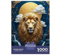 Puzzle Da 1000 Pezzi Per Adolescenti Majestic Lion in A Celestial Waterfall Puzzle Giochi Divertenti Regalo Decorativo Perfetto Per Amici E Familiari 38x26cm/1000pcs