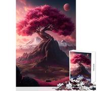 Puzzle da 1000 pezzi per adolescenti Majestic Sakura Kingdom Giocattoli antistress Regalo di compleanno Gioco rompicapo con poster abbinato e foglio di quiz Dimensioni 38x52cm