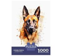Puzzle Da 1000 Pezzi Per Adolescenti Malinois Watercolor Dog Puzzle Per Adulti Gioco Pratico Assemblaggio Di Modelli Regali Unici Per Compleanni E Occasioni Speciali 38x26cm/1000pcs