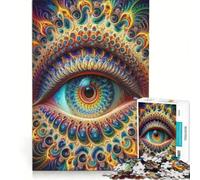 Puzzle da 1000 pezzi per adolescenti mandala frattale giochi rilassanti per gli occhi divertimento a casa ottimo regalo per gli appassionati di videogiochi 38x52cm