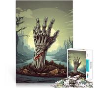 Puzzle da 1000 pezzi per adolescenti Mano di zombi che si allunga verso l'alto Giochi divertenti perché è ideale come regalo per tutta la famiglia 38x26cm