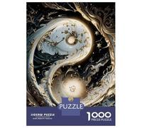 Puzzle Da 1000 Pezzi Per Adolescenti Marble Yin And Yang Puzzle Per Adulti Giochi Rilassanti Taglio Di Precisione Regali Per Amici E Familiari 38x26cm/1000pcs