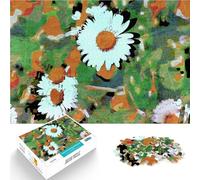 Puzzle da 1000 pezzi per adolescenti margherita in fiore in primavera Gioco impegnativo Decorazione murale Regali unici per compleanno e Natale 75x50cm
