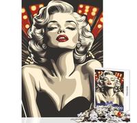 Puzzle da 1000 pezzi per adolescenti Marilyn Monroe Pop Art Giocattolo educativo Regali di Babbo Natale segreto Gioco rompicapo Aiuta il cervello a esercitare Dimensioni 38x52cm