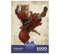 Puzzle Da 1000 Pezzi Per Adolescenti Martial Arts Kung Fu Shaolin Cat Puzzle Per Adolescenti Giochi Rilassanti Corsa Di Velocità Manuale Aiuta Ad Allenare Il Cervello 70x50cm/1000pcs