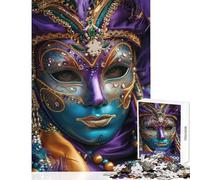 Puzzle da 1000 pezzi per adolescenti,maschera di carnevale veneziana decorata,giocattolo educativo,regali di Babbo Natale segreto,gioco educativo,collezione di artisti,belle arti,dimensioni 50x75cm