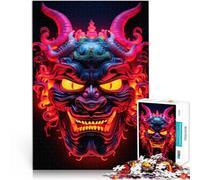 Puzzle da 1000 pezzi per adolescenti Maschera Oni del Demone Giochi educativi Decorazione della casa Regalo di compleanno, regali, arte murale 50x70cm