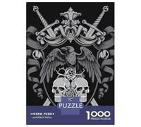Puzzle Da 1000 Pezzi Per Adolescenti Medieval Raven Skull Crest - Gothic Raven Puzzle Per Adulti Gioco Per Famiglie Assemblaggio Di Modelli Regali Unici Per Compleanni E Occasioni Speciali 70x50cm/100
