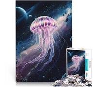 Puzzle da 1000 pezzi per adolescenti Medusa arcobaleno cosmica Giochi educativi Decorazione della casa Migliorare l'amore tra le coppie 52x38cm