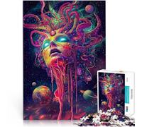 Puzzle da 1000 pezzi per adolescenti Medusa Cosmica Antistress Vacanza in patria Uccidere il tempo perché è ideale come regalo per tutta la famiglia 52x38cm
