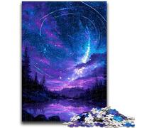 Puzzle da 1000 pezzi per adolescenti, meraviglioso cielo notturno, gioco per famiglie, antistress, sfida difficile, regali di Babbo Natale segreto, 50x75cm