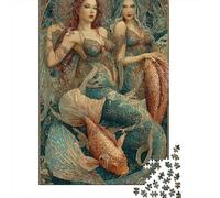 Puzzle Da 1000 Pezzi Per Adolescenti Mermaid Fantasy Artwork Puzzle Per Adulti Giocattoli Fai Da Te Decorazione Per La Casa Offerta Come Regalo Per Tutta La Famiglia 38x26cm/1000pcs