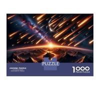 Puzzle Da 1000 Pezzi Per Adolescenti Meteor Shower Over Mountains Puzzle Per Adulti Giocattolo Decorazione Da Parete Taglio Di Precisione Sfida Educativa 52x38cm/1000pcs