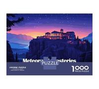 Puzzle Da 1000 Pezzi Per Adolescenti Meteora Monasteries, Greece, Night Landscape Puzzle Per Adulti Giocattoli Antistress Migliorano La Memoria Regali Di Compleanno E Unici 38x26cm/1000pcs