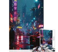 Puzzle da 1000 pezzi per adolescenti Metropoli cyberpunk Decorazione per la casa Giocattoli Regalo per compleanni Giochi educativi Attività divertenti a casa (dimensioni 50x75cm)