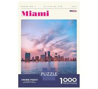 Puzzle Da 1000 Pezzi Per Adolescenti Miami Florida Travel Art Puzzle Per Adolescenti Giochi Rilassanti Migliora La Memoria Regali Per Amici E Familiari 52x38cm/1000pcs