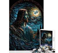 Puzzle da 1000 pezzi per adolescenti Midnight Jesus Christus fai da te giocattoli regali di Babbo Natale segreto gioco educativo per compleanno Natale dimensioni 38x26cm