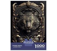 Puzzle Da 1000 Pezzi Per Adolescenti Mighty Tiger Art Deco Puzzle Per Adolescenti Giochi Rilassanti Corsa Di Velocità Manuale Aiuta Ad Allenare Il Cervello 38x26cm/1000pcs