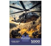 Puzzle Da 1000 Pezzi Per Adolescenti Military Helicopter Action Puzzle Per Adulti Giochi Divertenti Antistress Regali Per La Riduzione Dello Stress 52x38cm/1000pcs