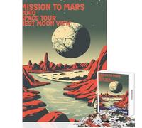 Puzzle da 1000 pezzi per adolescenti Missione su Marte Tour spaziale Giocattolo Decorazione da parete Regali di Babbo Natale segreto Gioco impossibile Decompressione intellettuale Dimensioni 50x75cm