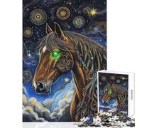 Puzzle da 1000 pezzi per adolescenti Mistica del Cavallo Celeste Puzzle per adulti Gioco divertente Sfida impegnativa Aiuta ad allenare la mente (Dimensioni 50x75cm)