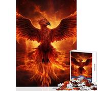 Puzzle da 1000 pezzi per adolescenti mistico uccello fenice decorazione per la casa giocattoli idee regalo giochi rilassanti lista dei desideri con Babbo Natale dimensioni 38x52cm