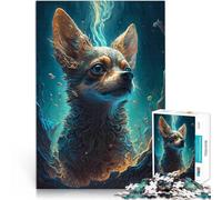 Puzzle da 1000 pezzi per adolescenti Mito del cane Chihuahua Sfida di gioco educativo giocattolo Decorazioni e regali unici per la casa 52x38cm