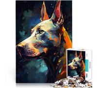 Puzzle da 1000 pezzi per adolescenti Mitologia del cane Alano Riduzione dello stress interessante Collezione di artisti, Belle arti 52x38cm
