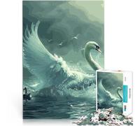Puzzle da 1000 pezzi per adolescenti Mitologia del cigno Per il divertimento in famiglia Ogni pezzo è unico - Gioco divertente e stimolante per tutta la famiglia 75x50cm