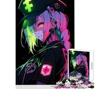 Puzzle da 1000 pezzi per adolescenti modello cyberpunk anime ragazza giocattolo educativo regalo di compleanno gioco rompicapo collezione di artisti belle arti dimensioni 50x75cm