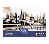 Puzzle Da 1000 Pezzi Per Adolescenti Modern Cityscape Art Print Puzzle Per Adulti Gioco Pratico Ma Divertente E Umoristico Sfida Educativa 70x50cm/1000pcs