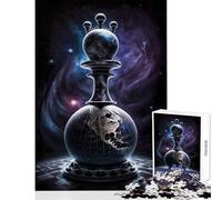 Puzzle da 1000 pezzi per adolescenti Mondo degli scacchi Giocattoli antistress Regali di Babbo Natale segreto Gioco impossibile Aiuta il cervello a esercitare Dimensioni 38x26cm