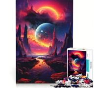 Puzzle da 1000 pezzi per adolescenti, mondo fantasy spaziale alieno, gioco rilassante, stimolante da completare, per rafforzare l'amore tra le coppie 38x52cm