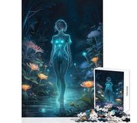 Puzzle da 1000 pezzi per adolescenti Mondo magico delle meraviglie Decorazione per la casa Giocattoli Regalo per compleanni Giochi per famiglie Decompressione intellettuale Dimensioni 38x26cm