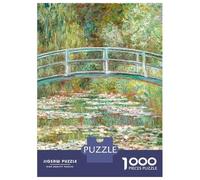 Puzzle Da 1000 Pezzi Per Adolescenti Monet Bridge Water Lilies Puzzle Per Adolescenti Giochi Rilassanti Corsa Di Velocità Manuale Aiuta Ad Allenare Il Cervello 70x50cm/1000pcs