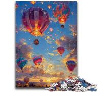 Puzzle da 1000 pezzi per adolescenti, mongolfiera, dipinto a olio per bambini dai 14 anni in su, sfida educativa, attività divertenti a casa, regali di compleanno, regali di viaggio 26x38cm