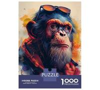 Puzzle Da 1000 Pezzi Per Adolescenti Monkey And The Glasses Puzzle Per Adulti Giochi Rilassanti Analisi E Logica Regali Unici Per Compleanno E Natale 52x38cm/1000pcs
