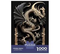 Puzzle Da 1000 Pezzi Per Adolescenti Monster Dragon Art Deco Puzzle Per Adulti Giochi Divertenti Decorazione Murale Riduzione Dello Stress Regali 38x26cm/1000pcs