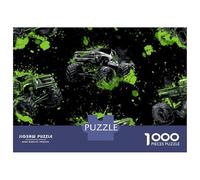 Puzzle Da 1000 Pezzi Per Adolescenti Monster Truck Fabric by The Yard Puzzle Per Adulti Gioco Pratico Difficile Riduttore Di Stress Regali 52x38cm/1000pcs