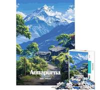 Puzzle da 1000 pezzi per adolescenti montagna Annapurna Nepal Puzzle per adulti gioco fai da te analisi e logica regalo di compleanno e unico (dimensioni 38x26cm)
