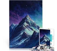 Puzzle da 1000 pezzi per adolescenti Montagna magica Difficile da completare ma divertente e umoristico con poster abbinato e foglio di quiz 38x26cm