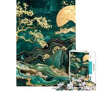 Puzzle da 1000 pezzi per adolescenti montagna nebbiosa alba puzzle per adulti giochi rilassanti migliora la memoria difficile e stimolante (dimensioni 38x52cm)