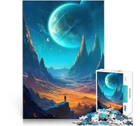 Puzzle da 1000 pezzi per adolescenti Montagne e pianeti Arte Giocattoli Giochi Educativi Antistress Migliorare l'amore tra le coppie 38x26cm